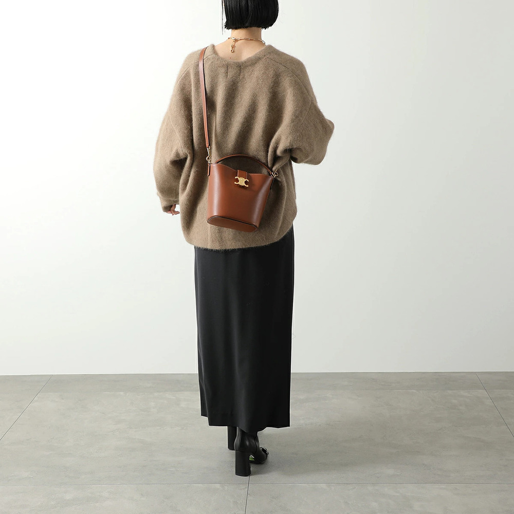Celine Bucket Louise 2way Shoulder Bag Triomphe - Picture 2 of 8